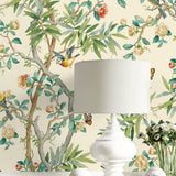 160020WR chinoiserie peel and stick wallpaper decor from Surface Style