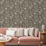 160360WR chinoiserie peel and stick wallpaper living room from Surface Style