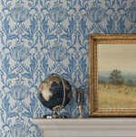 160400WR vintage floral peel and stick wallpaper accent from Surface Style