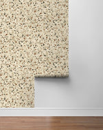 160431WR terrazzo peel and stick wallpaper roll from Surface Style