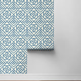 160471WR lattice peel and stick wallpaper roll from Surface Style