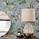 160500WR chinoiserie peel and stick wallpaper decor from Surface Style
