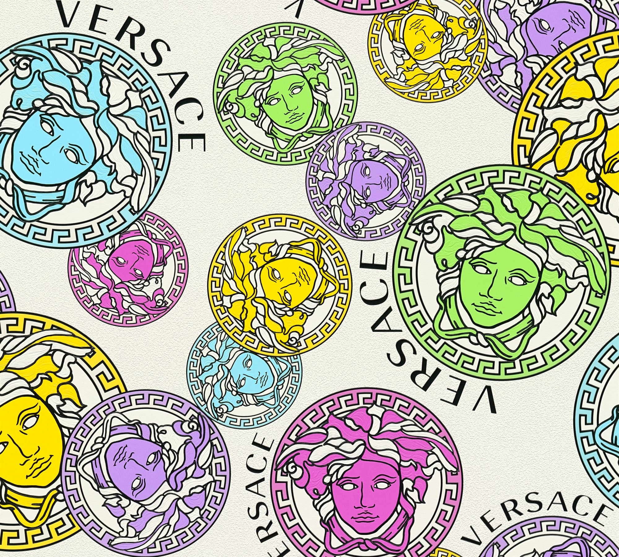 Confetti Dynasty Versace Italian Wallpaper, image size:2000x1800