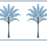 HG10802B palm leaf peel and stick wallpaper border from Harry & Grace