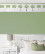 HG10804B palm leaf peel and stick wallpaper border bedroom from Harry & Grace