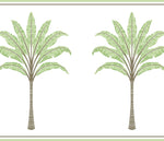 HG10804B palm leaf peel and stick wallpaper border from Harry & Grace