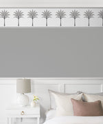 HG10808B palm leaf peel and stick wallpaper border bedroom from Harry & Grace