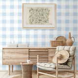 MB31912 plaid wallpaper from the Beach House collection by Seabrook Designs