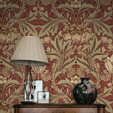 NW41511 vintage morris peel and stick wallpaper decor from NextWall