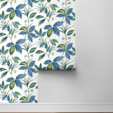 NW48312 boho leaf peel and stick wallpaper roll from NextWall