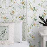 NW50403 floral peel and stick wallpaper decor from NextWall