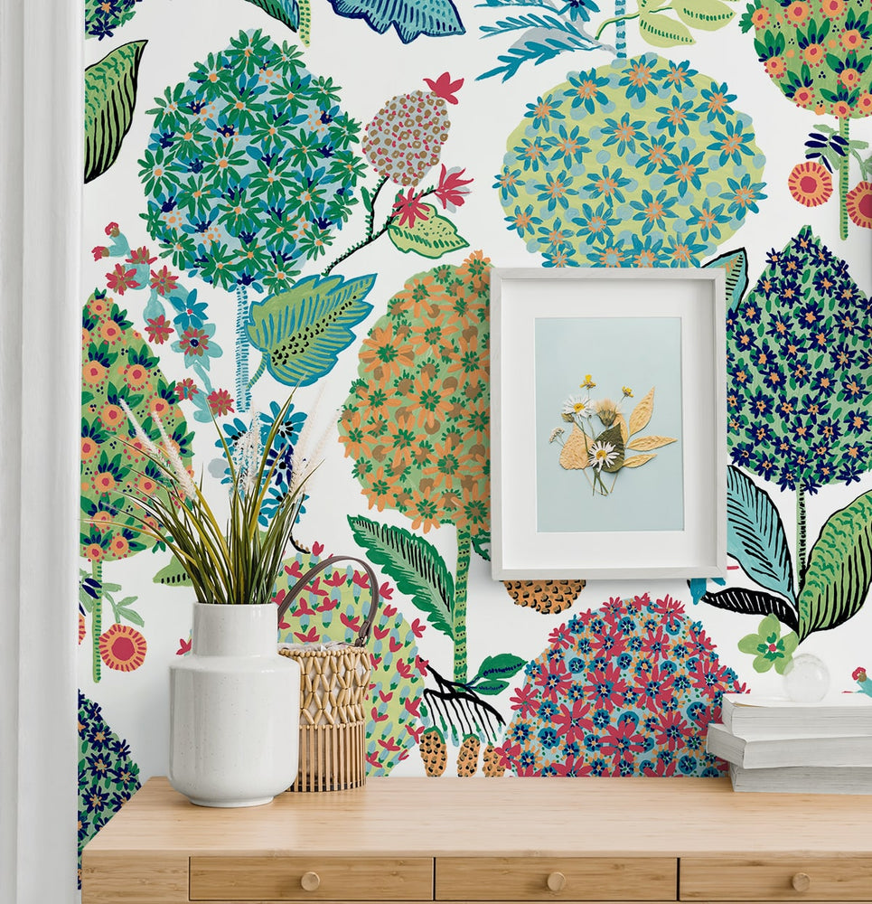 NW52701 floral peel and stick wallpaper decor from NextWall