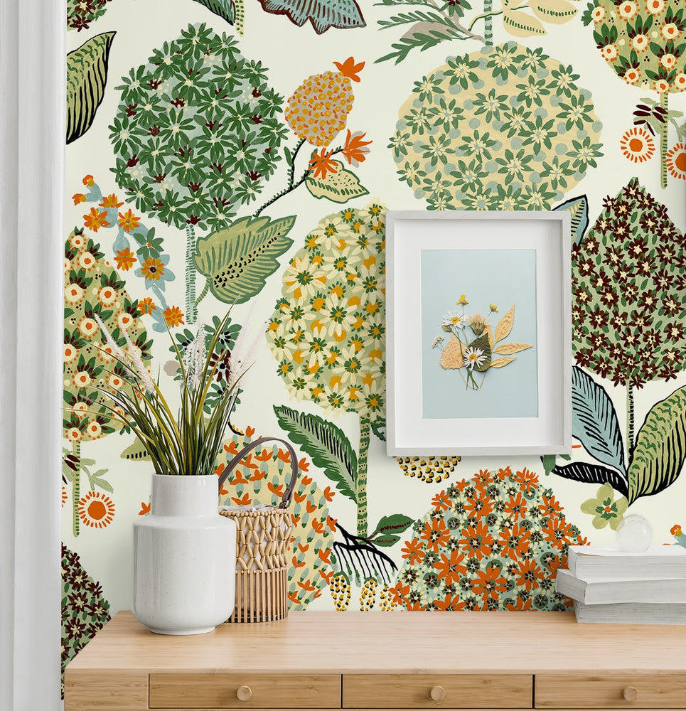 NW52706 floral peel and stick wallpaper decor from NextWall