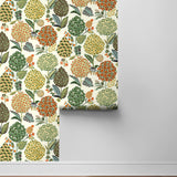 NW52706 floral peel and stick wallpaper roll from NextWall