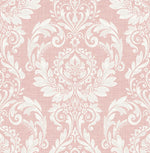 Cora Damask Peel and Stick Removable Wallpaper