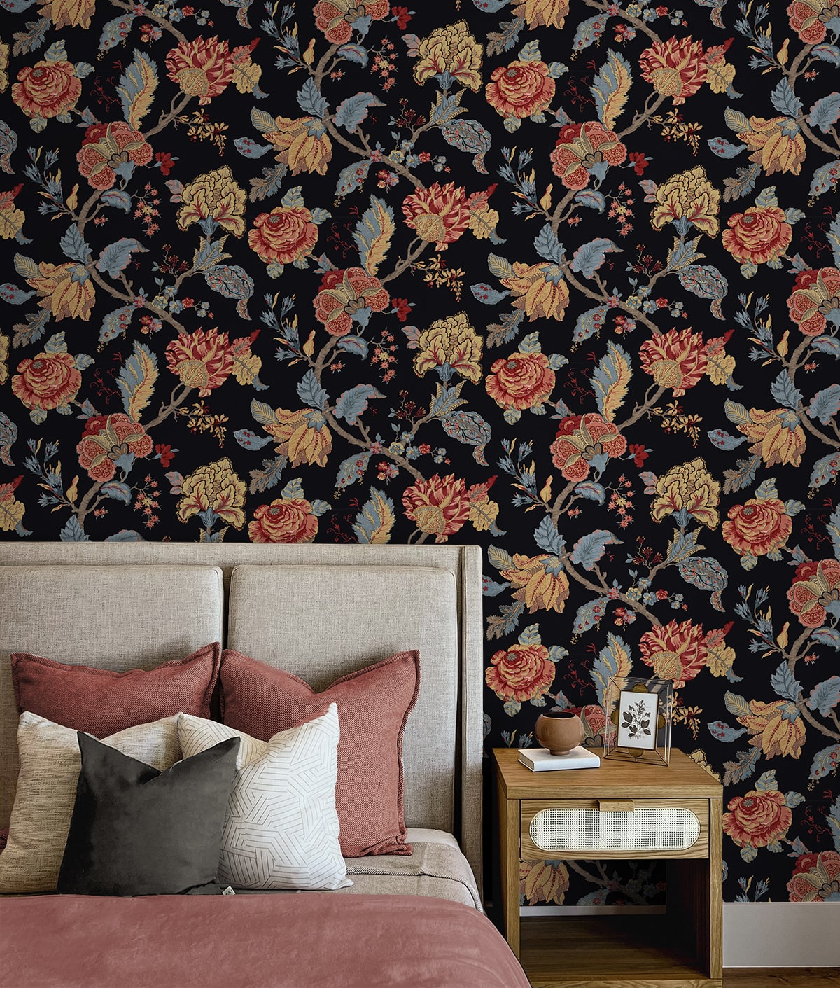 Lana Jacobean Floral Prepasted Wallpaper – Say Decor LLC