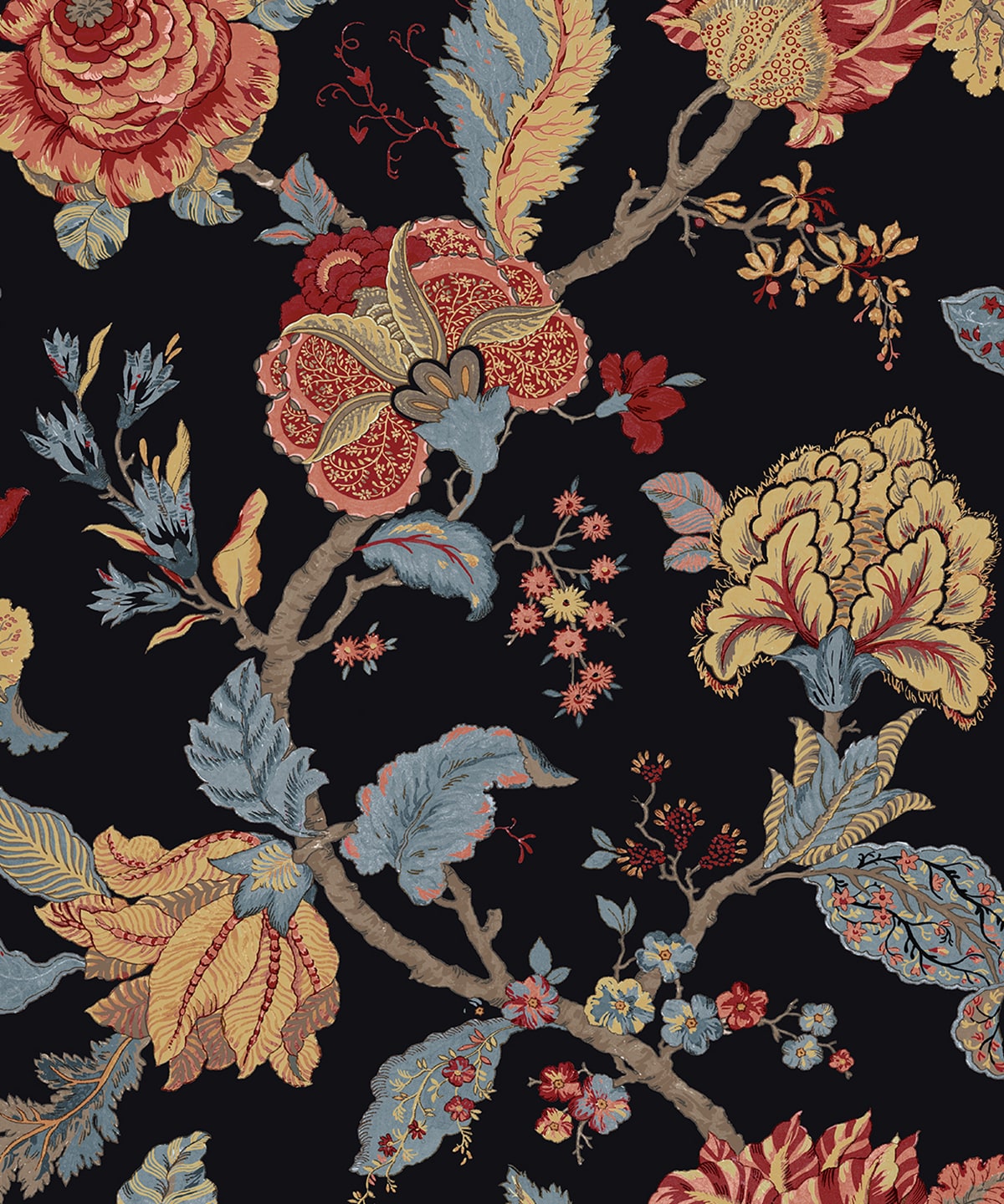 Lana Jacobean Floral Prepasted Wallpaper – Say Decor LLC