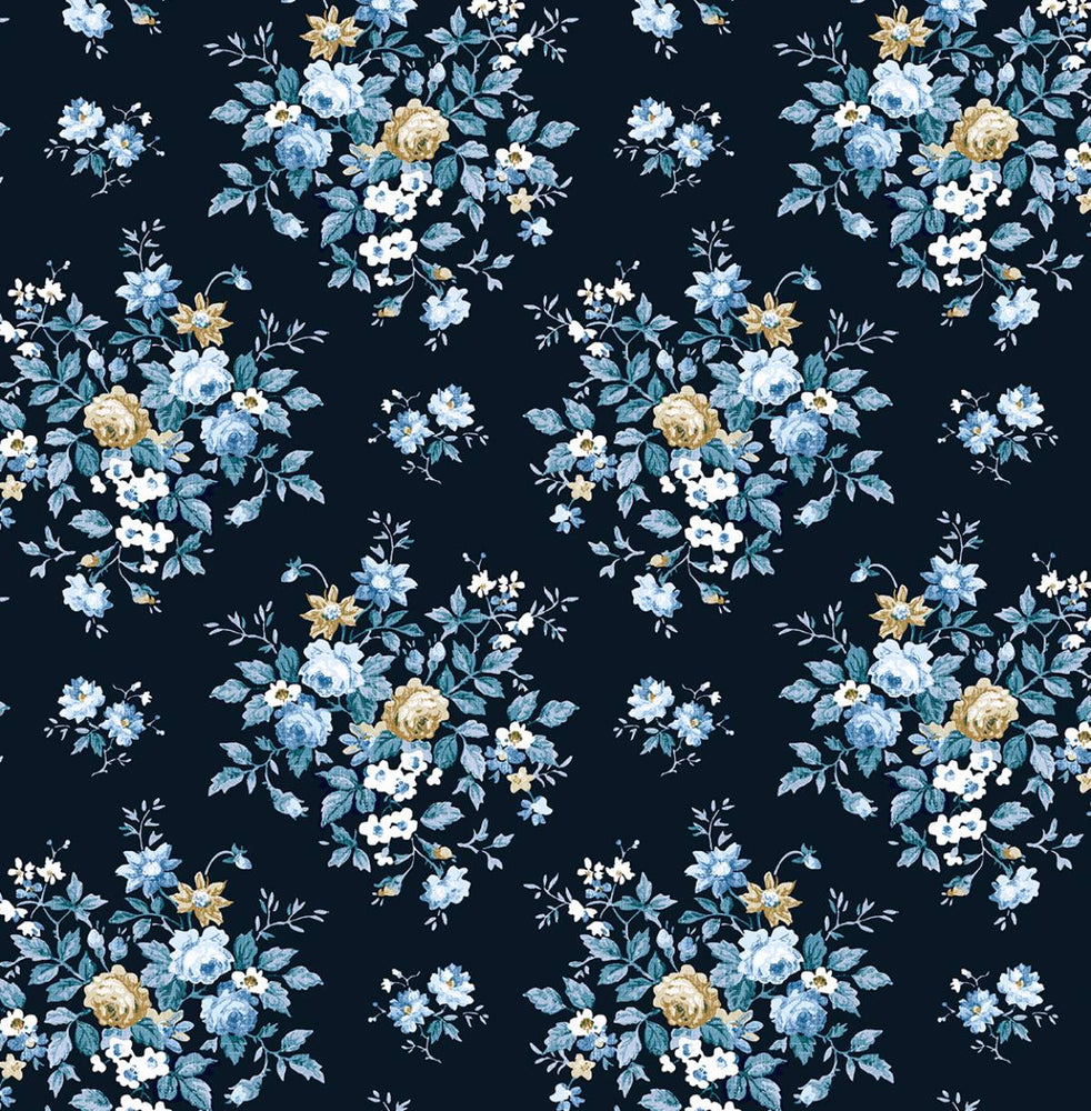 PR12602 floral prepasted wallpaper from Seabrook Designs