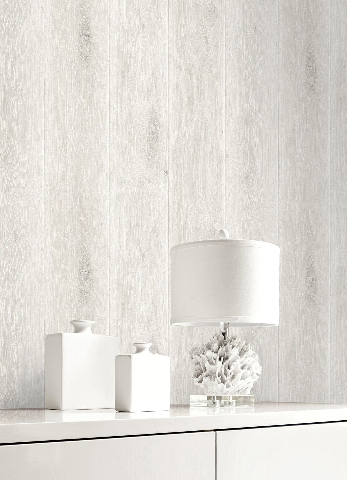 Light Oak Effect Wooden Slat Wallpaper Mural | Wallsauce US, image size:1200x1657