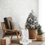 AX10810 winter vintage brick christmas peel and stick removable wallpaper roll from NextWall