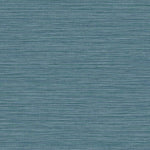 BV30116 Ocean Blue Grasslands Embossed Vinyl Unpasted Wallpaper