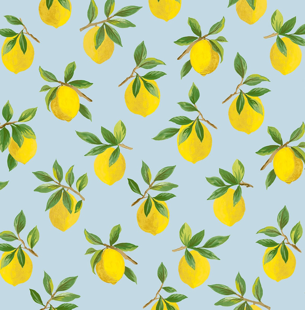 Lemon peel and stick wallpaper DB20402 from Daisy Bennett Designs