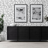 DT20100 Quartz Geo textured vinyl wallpaper entryway from DuPont™ Tedlar® 