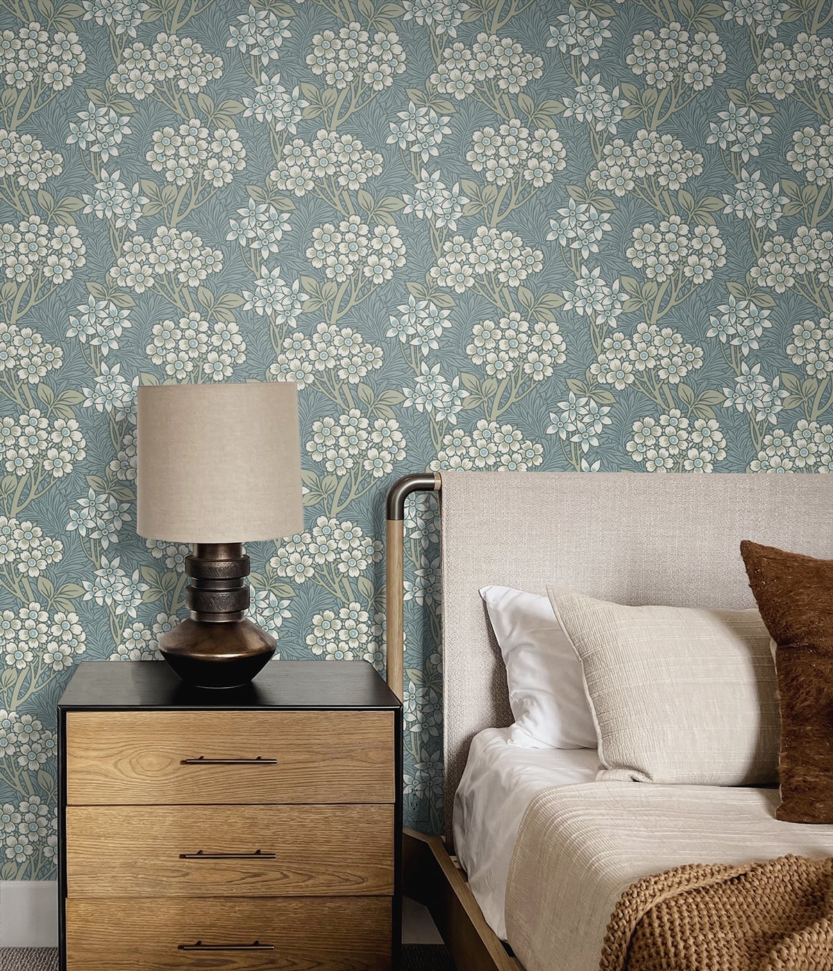Floral Vine Vintage Unpasted Wallpaper – Say Decor LLC