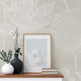 EW12007 floral wallpaper decor from the White Heron collection by Etten Studios