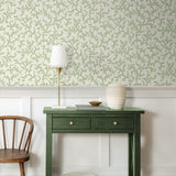 FC62104 coral coastal wallpaper entryway from the French Country collection by Seabrook Designs