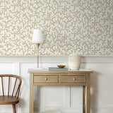 FC62106 coral coastal wallpaper entryway from the French Country collection by Seabrook Designs