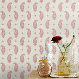 FC62411 paisley wallpaper decor from the French Country collection by Seabrook Designs