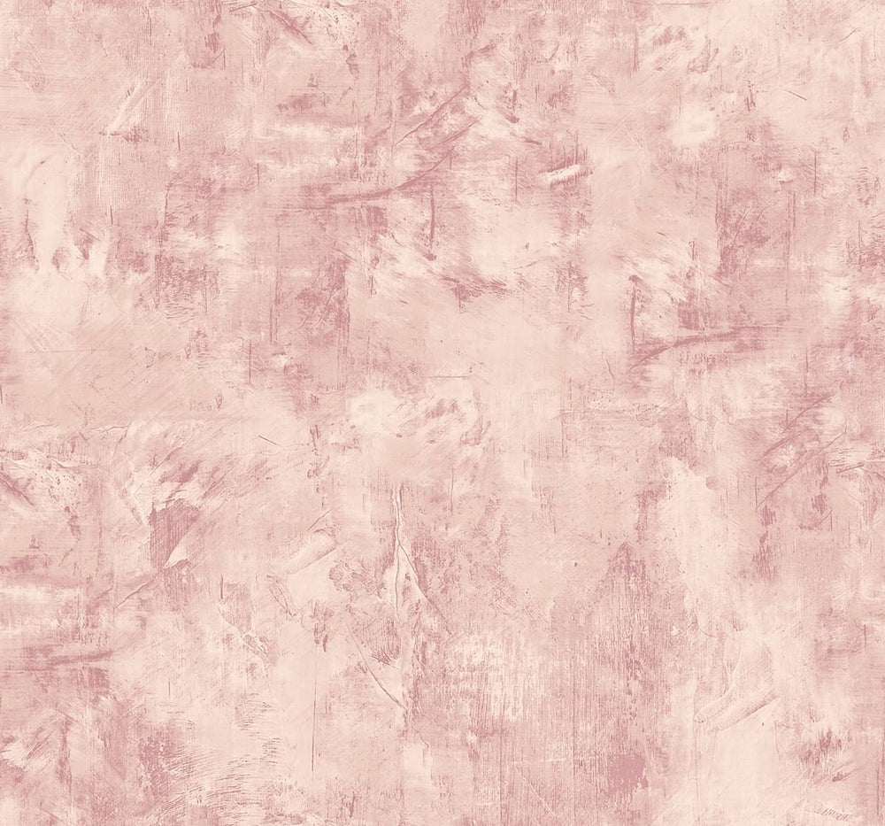 FI72101 Pink Impressionistic Faux Embossed Vinyl Unpasted Wallpaper