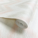 Luxe Retreat Regent Flamestitch Stringcloth Unpasted Wallpaper
