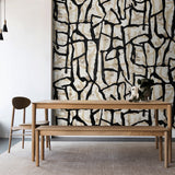 Abstract wall mural dining room JP11500M from the Japandi Style collection by Seabrook Designs