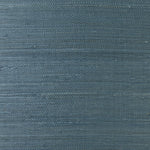 LN11812 Luxe Retreat Aegean Blue Shimmer Jute Grasscloth Unpasted Wallpaper
