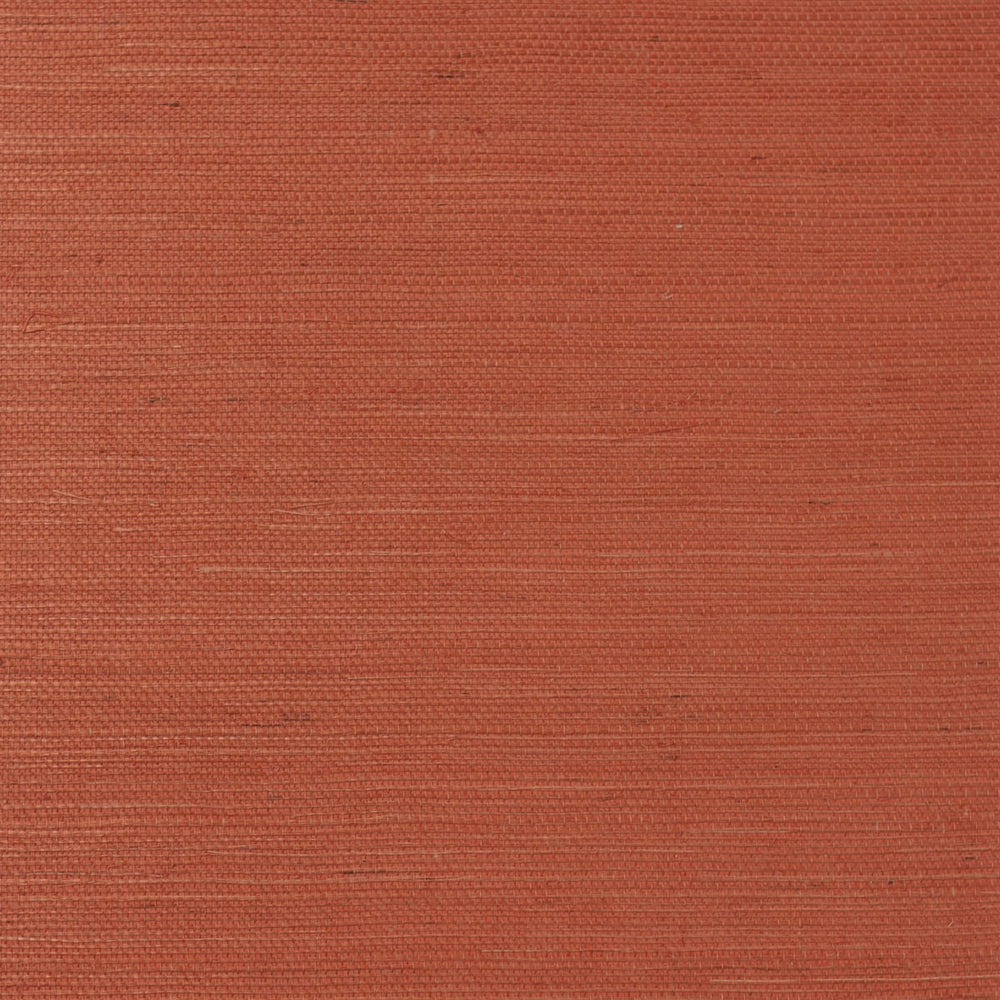 LN11841 Luxe Retreat Blood Orange Sisal Grasscloth Unpasted Wallpaper