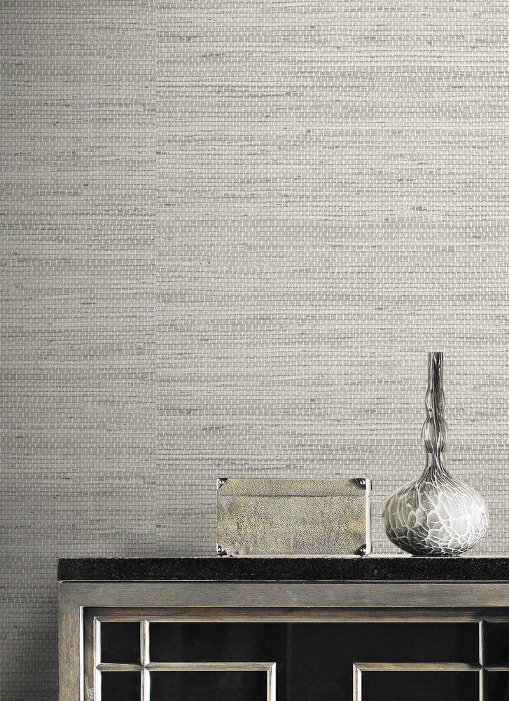 LN20200 Luxe weave grasscloth peel and stick wallpaper detail from the Luxe Haven collection by Lillian August