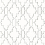 LN21105 coastal lattice peel and stick wallpaper from the Luxe Haven collection by Lillian August