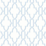 LN21112 coastal lattice peel and stick wallpaper from the Luxe Haven collection by Lillian August
