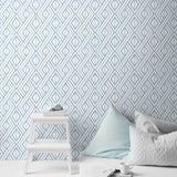LN30202 boho grid geometric peel and stick removable wallpaper nursery from the Luxe Haven collection by Lillian August