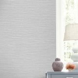 LN40408 faux sisal vinyl wallpaper decor from the Coastal Haven collection by Lillian August