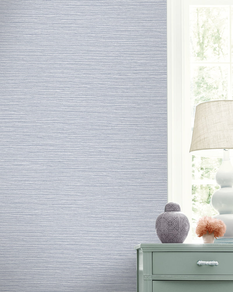 LN40412 faux sisal vinyl wallpaper decor from the Coastal Haven collection by Lillian August