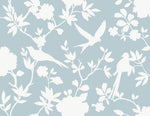 LN40912 bird toile vinyl wallpaper from the Coastal Haven collection by Lillian August