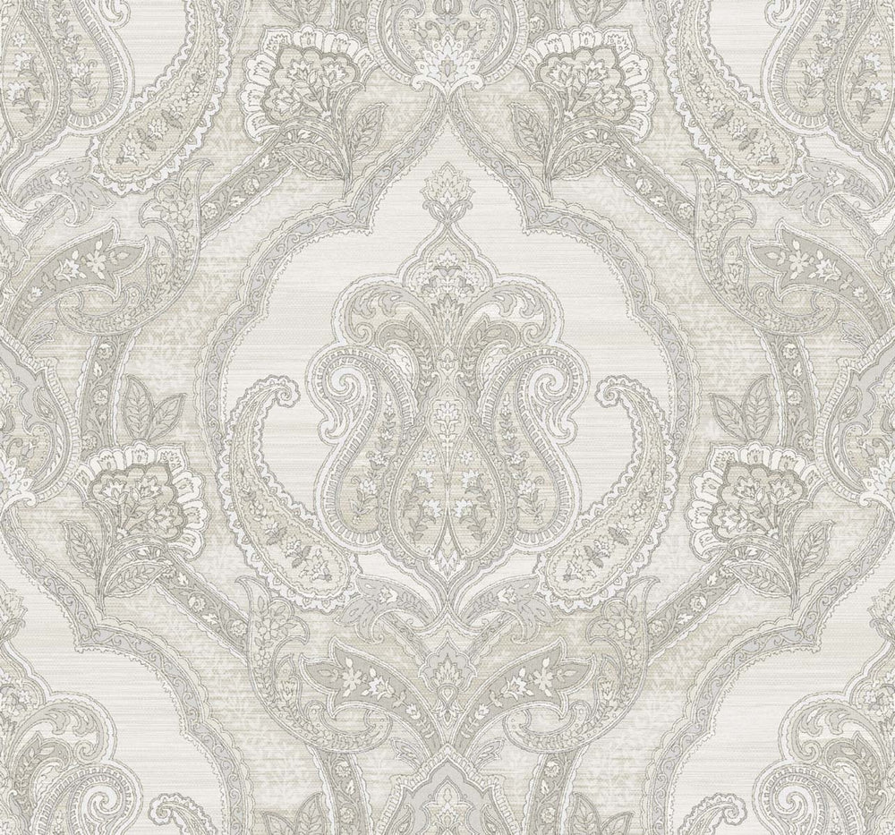 Annabelle Paisley Damask Unpasted Wallpaper