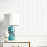 MB30412 gray coastline striped wallpaper accent from the Beach House collection by Seabrook Designs