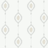 MB30505 sand dollar stripe nautical wallpaper from the Beach House collection by Seabrook Designs