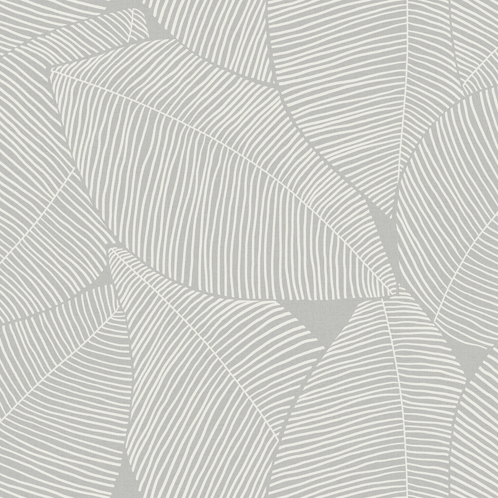 MB31305 gray magnolia leaf coastal wallpaper from the Beach House collection by Seabrook Designs