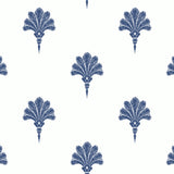 MB31602 blue summer fan coastal wallpaper from the Beach House collection by Seabrook Designs