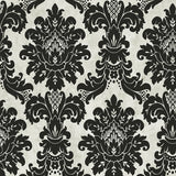 Damask black wallpaper from Say Decor